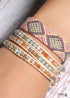Boho Bracelet, Crystal Wrap Bracelet,Pink Pastel